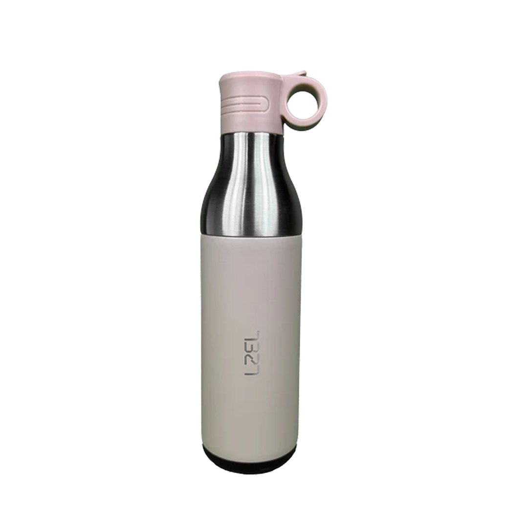 LZEL Natura Elva Vacuum Bottle Dual 400 mL + 400 mL | Milk Tea Aluminum LZEL Natura Elva Vacuum Bottle Dual 400 mL + 400 mL | Milk Tea Aluminum